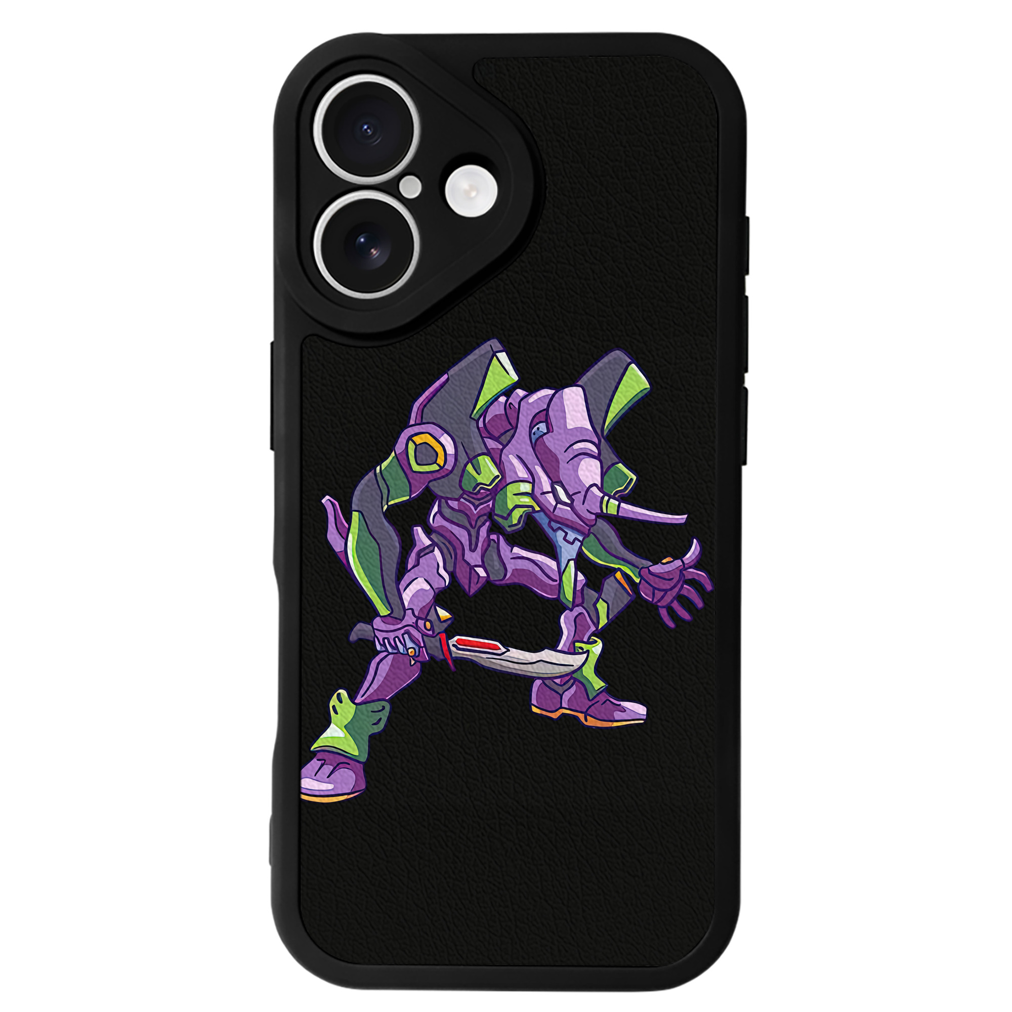 （画像用） EVA 新世紀エヴァンゲリオン 【iPhone 16シリーズ対応】シリコンスマホケース（レザー調） 材質：シリコン